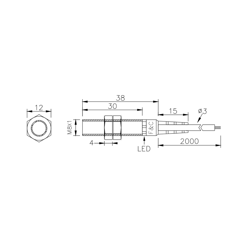 F3L-08ES02-P R2M размеры